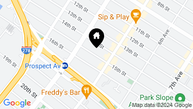 Map of 181 15th Street, Brooklyn NY, 11215