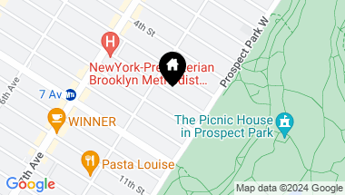 Map of 590 6th Street Unit: PHR, Brooklyn NY, 11215