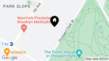 Map of 608 3rd Street, Brooklyn NY, 11215