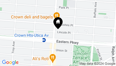Map of 1388 Lincoln Place, Brooklyn NY, 11213