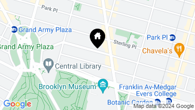 Map of 418 Saint Johns Place Unit: 6F, Brooklyn NY, 11238