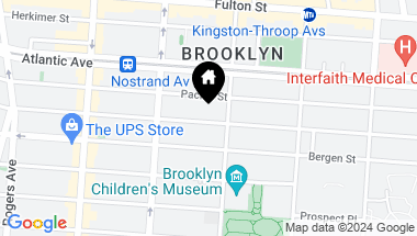 Map of 1323 Dean Street, Brooklyn NY, 11216