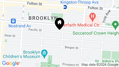 Map of 1450 Pacific Street, Brooklyn NY, 11216