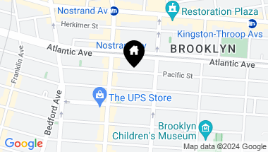 Map of 1290 Pacific Street, Brooklyn NY, 11216
