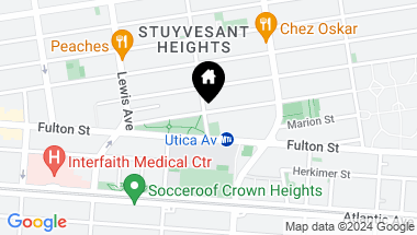 Map of 411 Stuyvesant Avenue, Brooklyn NY, 11233