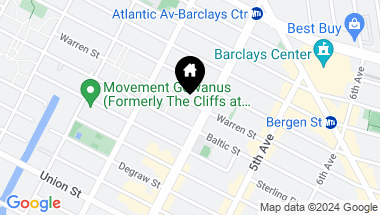 Map of 610 Warren Street Unit: 4B, Brooklyn NY, 11217