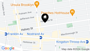 Map of 123A Halsey Street, Brooklyn NY, 11216