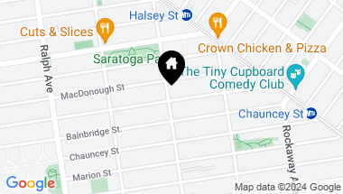 Map of 101 Saratoga Avenue, Brooklyn NY, 11233