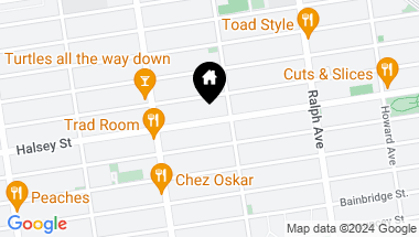 Map of 627 Halsey Street Unit: 1, Brooklyn NY, 11233
