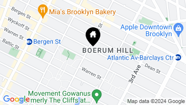 Map of 206A Bergen Street, Brooklyn NY, 11217