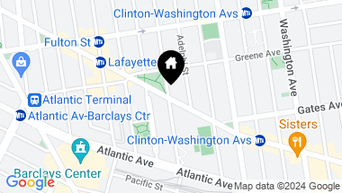Map of 419 CARLTON AVE Unit: A, Brooklyn NY, 11238