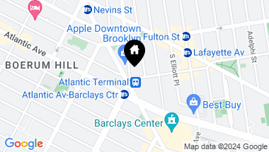Map of 1 Hanson Place Unit: 17A, Brooklyn NY, 11217