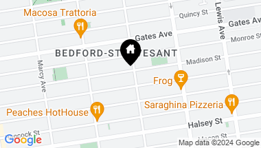 Map of 416 Madison Street, Brooklyn NY, 11221