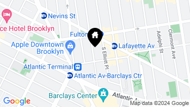 Map of 133 Fort Greene Place, New York City NY, 11217