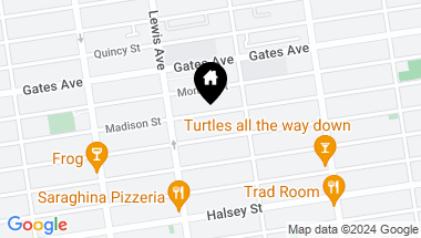 Map of 600 Madison Street, Brooklyn NY, 11221