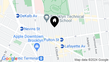 Map of 55 South Elliott Place, Brooklyn NY, 11217