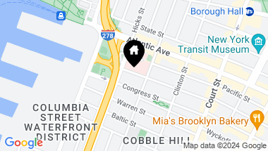 Map of 92 Amity Street, Brooklyn NY, 11201