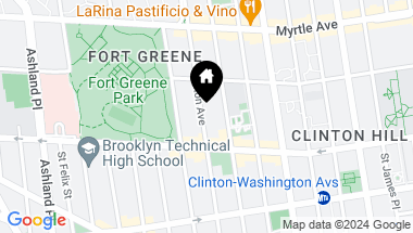 Map of 239 Carlton Avenue Unit: GRDN, Brooklyn NY, 11205