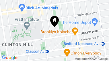 Map of 970 Kent Avenue Unit: 312, Brooklyn NY, 11205