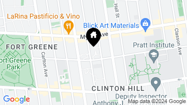 Map of 201 Clinton Avenue Unit: 9D, Brooklyn NY, 11205