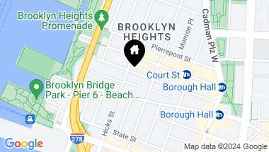 Map of 70 Remsen Street Unit: 9D, Brooklyn NY, 11201