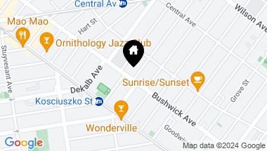 Map of 843 Bushwick Avenue, Brooklyn NY, 11221