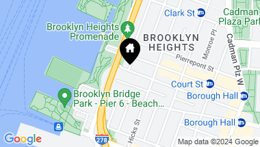 Map of 24 Remsen Street Unit: 1, Brooklyn NY, 11201