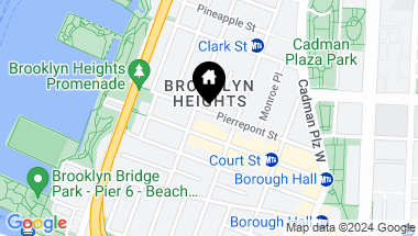 Map of 56 Pierrepont Street, Brooklyn NY, 11201
