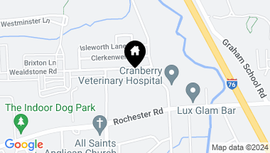 Map of 1014 Feltham Lane, Cranberry Twp PA, 16066