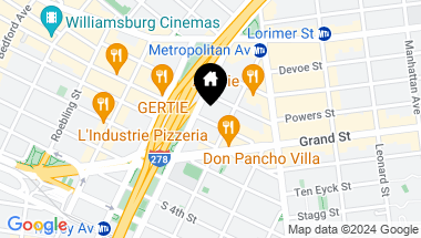 Map of 419 Grand Street, Brooklyn NY, 11211
