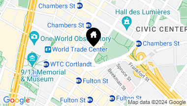 Map of 2 Park Place Unit: 49 Fl Pennacle PH, New York City NY, 10007