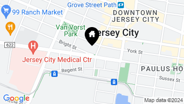 Map of 8 BRIGHT ST Unit: 2, JC, Downtown NJ, 07302