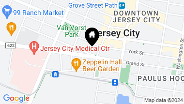 Map of 10 BRIGHT ST Unit: 1, JC, Downtown NJ, 07302