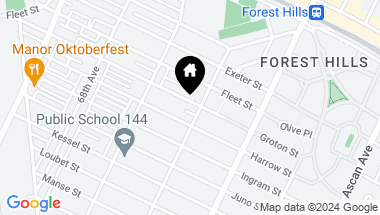 Map of 69-52 Groton Street, Queens NY, 11375