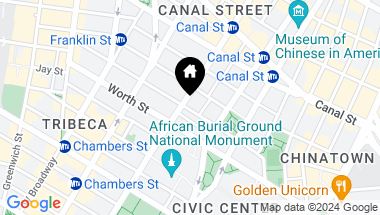 Map of 101 Leonard Street Unit: 11F, New York City NY, 10013