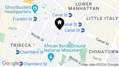 Map of 366 Broadway Unit: PHA, New York City NY, 10013