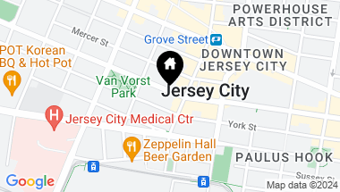 Map of 223 MONTGOMERY ST Unit: 1, JC, Downtown NJ, 07302