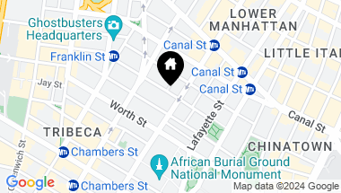 Map of 67 Franklin Street Unit: PHWEST, New York City NY, 10013