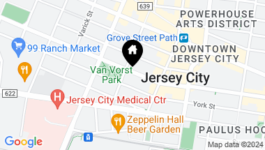 Map of 247 MONTGOMERY ST Unit: 2, JC, Downtown NJ, 07302