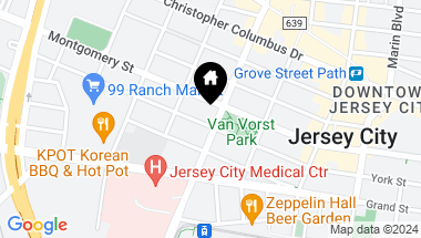 Map of 459 JERSEY AVE, JC, Downtown NJ, 07302