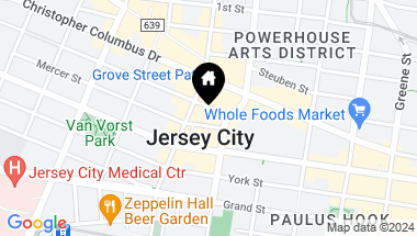 Map of 14 MERCER ST Unit: 1, JC, Downtown NJ, 07302