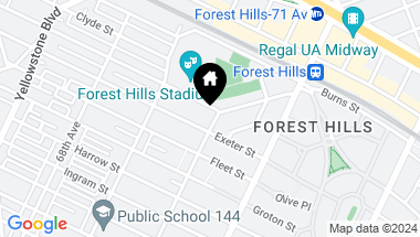 Map of 101-11 70 Avenue, Forest Hills NY, 11375