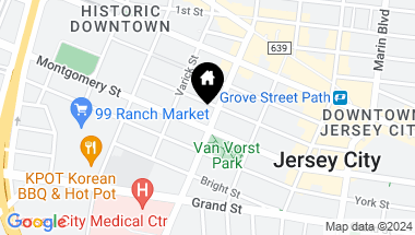 Map of 477 JERSEY AVE, JC, Downtown NJ, 07302
