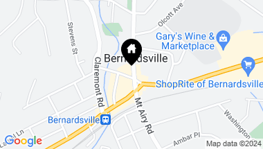 Map of 1 Mill Street, Bernardsville Boro NJ, 07924