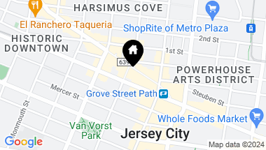 Map of 155 NEWARK AVE, JC, Downtown NJ, 07302-2811