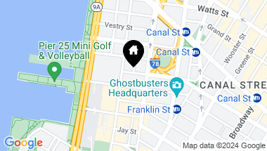 Map of 60 Beach Street Unit: PH-2, New York City NY, 10013