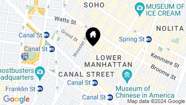 Map of 93 Grand Street, New York City NY, 10013