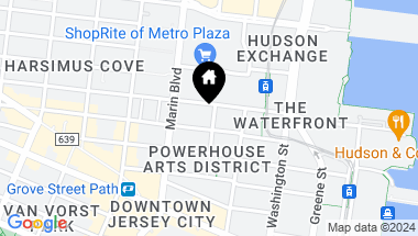 Map of 144 1ST ST Unit: 8K, JC, Downtown NJ, 07302