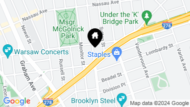 Map of 176 Kingsland Avenue, Brooklyn NY, 11222