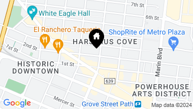 Map of 563 JERSEY AVE, JC, Downtown NJ, 07302